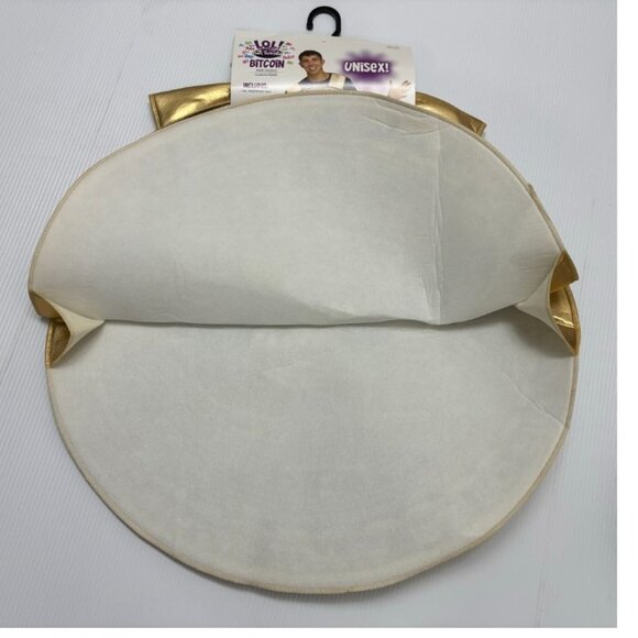 Bitcoin Crypto Money Halloween Costume OS Gold 1 Pc Tunic Pullover Adult Teen - Picture 4 of 5